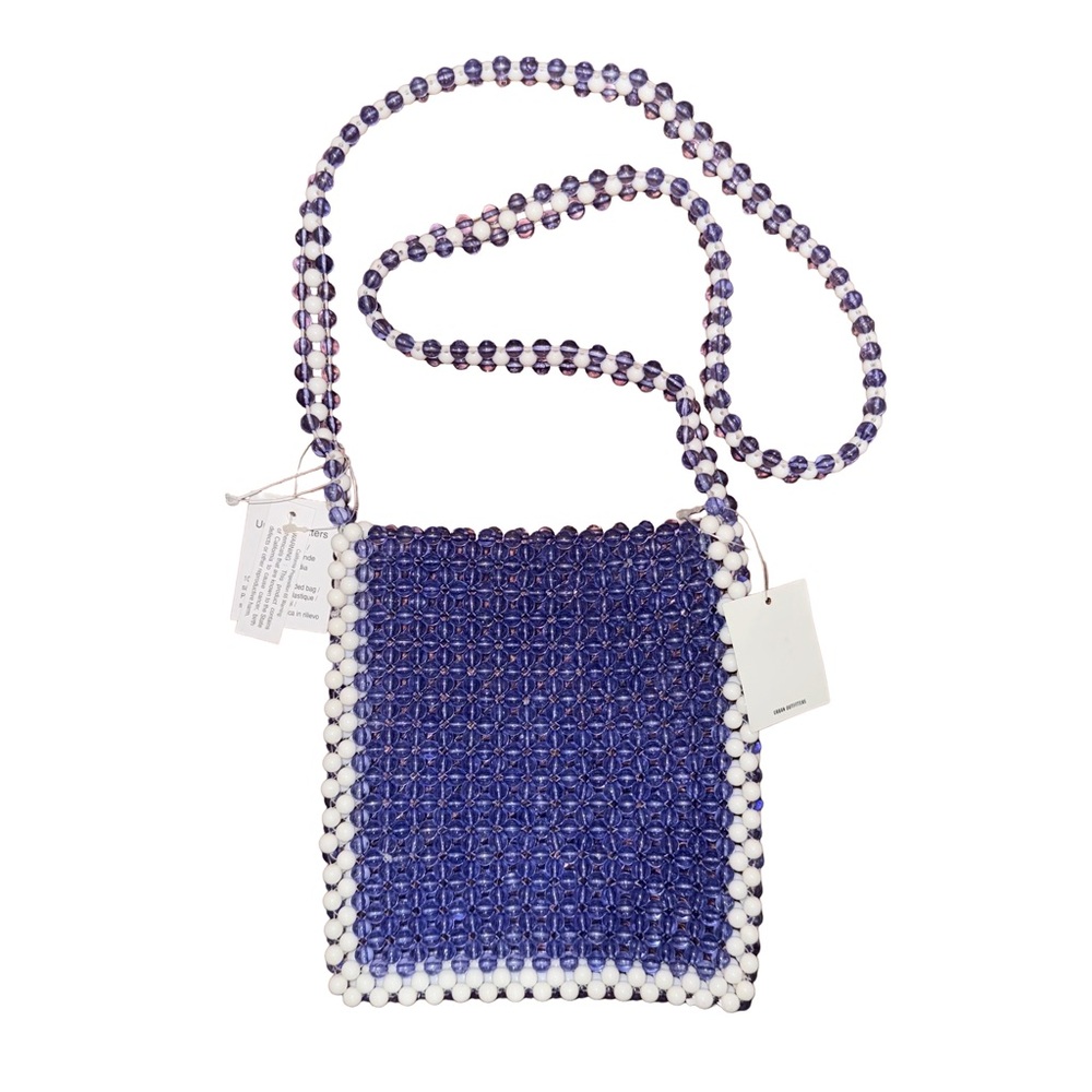💙💖 NWT Urban Outfitters Purple Beaded Y2K Crossbody Bag Boho